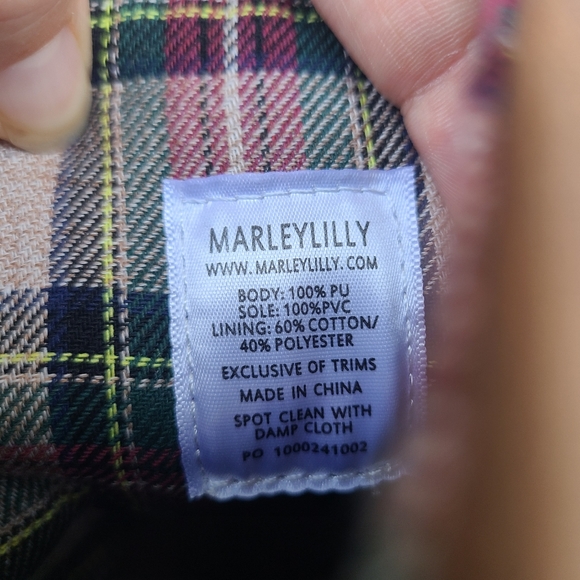 NWOT Marleylilly Brown Monogrammed Duck Boots Size 6 - Picture 5 of 6